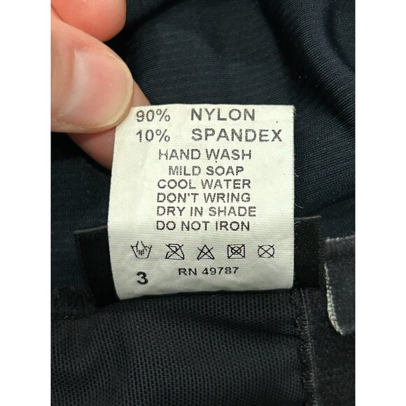 Gottex One Piece Black Strapless Ribbed Swimsuit Size 10 - Picture 6 of 8